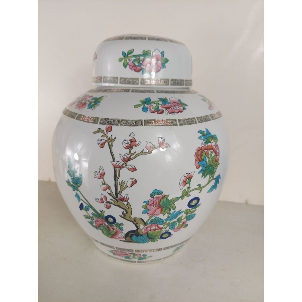 Large Indian Tree Ginger Jar Made in Spain